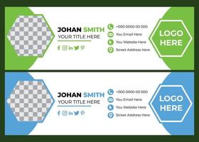 Email Signature Design vector