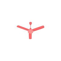 Red propeller on a white background and air lettering on it. vector