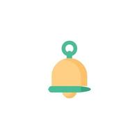 A yellow object with a green ring on it. vector
