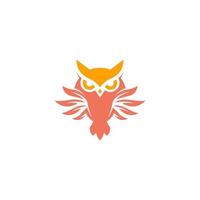 owl logo design. owl head logo. vector