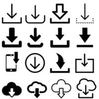 Download vector icon. interface illustration sign. load symbol. upload logo or mark.