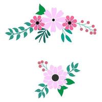 Flowers vector icon. Garden illustration sign. Nature symbol. Flora logo.