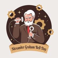 Alexander Graham Bell Day Celebration vector