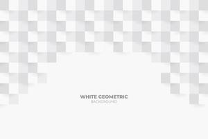 White 3D Paper Style Background vector