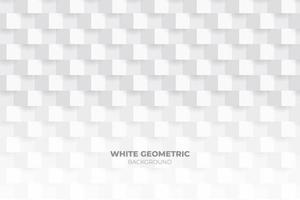 White 3D Geometric Background vector