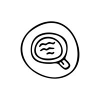 Cup of coffee with a saucer black and white vector