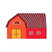 Barn storing hay or crops. Vector hand drawn