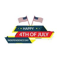 4th of July background design with realistic lovely elements. EPS10 vector illustration.