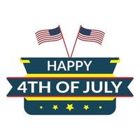 4th of July background design with realistic lovely elements. EPS10 vector illustration.