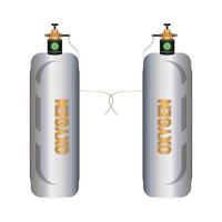 oxygen tank or cylinder vector