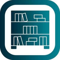 Bookshelf Vector Icon Design