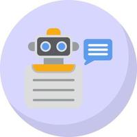 Robot Advisor Vector Icon Design