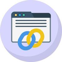 Backlinks Vector Icon Design