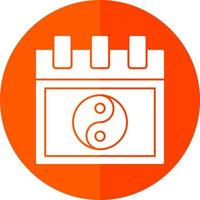 Chinese Calendar Vector Icon Design