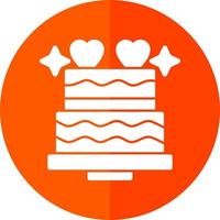 Wedding Cake Vector Icon Design