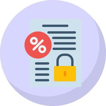 Fixed Interest Vector Icon Design