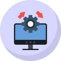 Upgrade Desktop Vector Icon Design