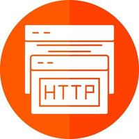 diseño de icono de vector de http