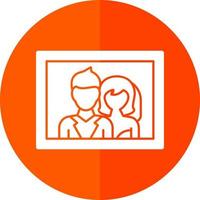 diseño de icono de vector de fotos de boda