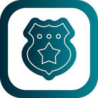 Police Badge Vector Icon Design