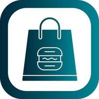 Lunch Bag Vector Icon Design