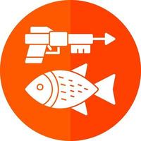 diseño de icono de vector de pesca submarina