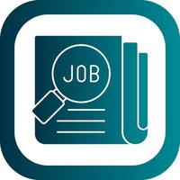 Job Search Vector Icon Design