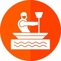 Canoeing Vector Icon Design