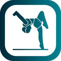 diseño de icono de vector de gimnasta