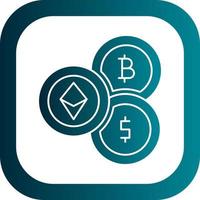 Cryptocurrency Vector Icon Design