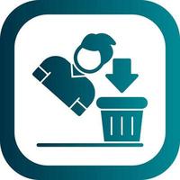 Thrown Away Vector Icon Design