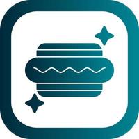 Hot Dog Vector Icon Design