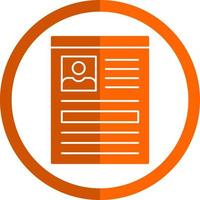 Curriculum Vector Icon Design