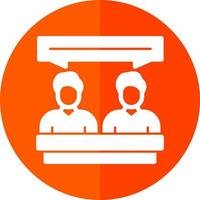 Internal Meeting Vector Icon Design