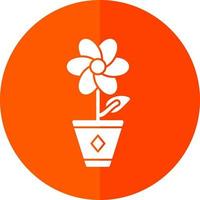 Flower Pot Vector Icon Design