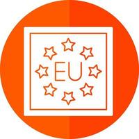 diseño de icono de vector de la UE