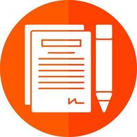 Contract Vector Icon Design