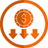 Money Loss Vector Icon Design