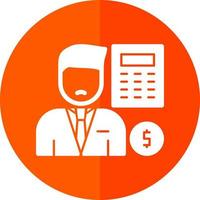 Accountant Vector Icon Design