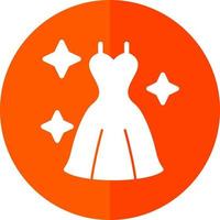 diseño de icono de vector de vestido de novia