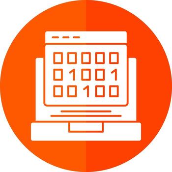 diseño de icono de vector de código binario