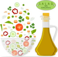 Various sweet tasty oil in glass bottle png