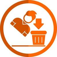 Thrown Away Vector Icon Design