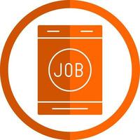 Job Search Vector Icon Design