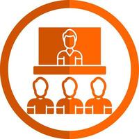 Video Conference Vector Icon Design