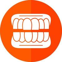 Denture Vector Icon Design