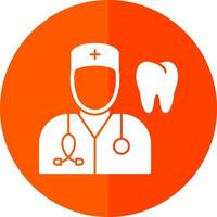 diseño de icono de vector de dentista masculino