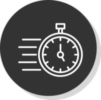 diseño de icono de vector de tiempo rápido