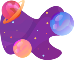 Space Galaxy Planets png