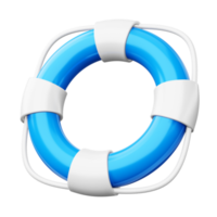 Sommer- Elemente, bunt schwimmen Ring, 3d Rendern Illustration png